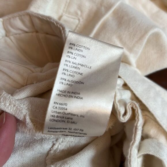 Free People Sky Rider Straight-Leg Pants- Ecru- Size Small NWT - Picture 9 of 9